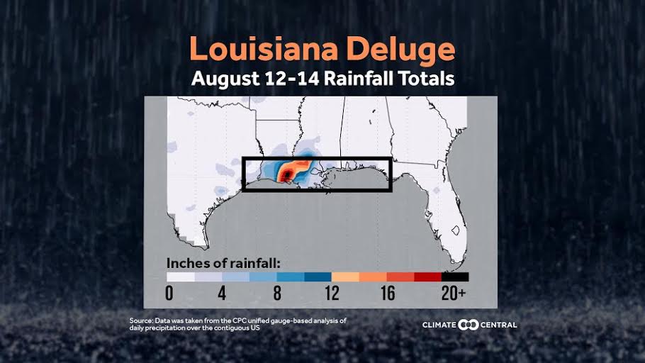 Downpours in Louisiana, August 2016 World Weather Attribution