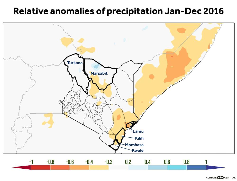Severe drought in Kenya, 201617 World Weather Attribution