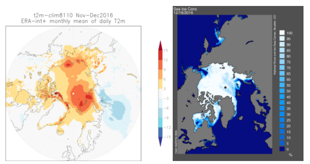 Unusually high temperatures at the North Pole, winter 2016 – World