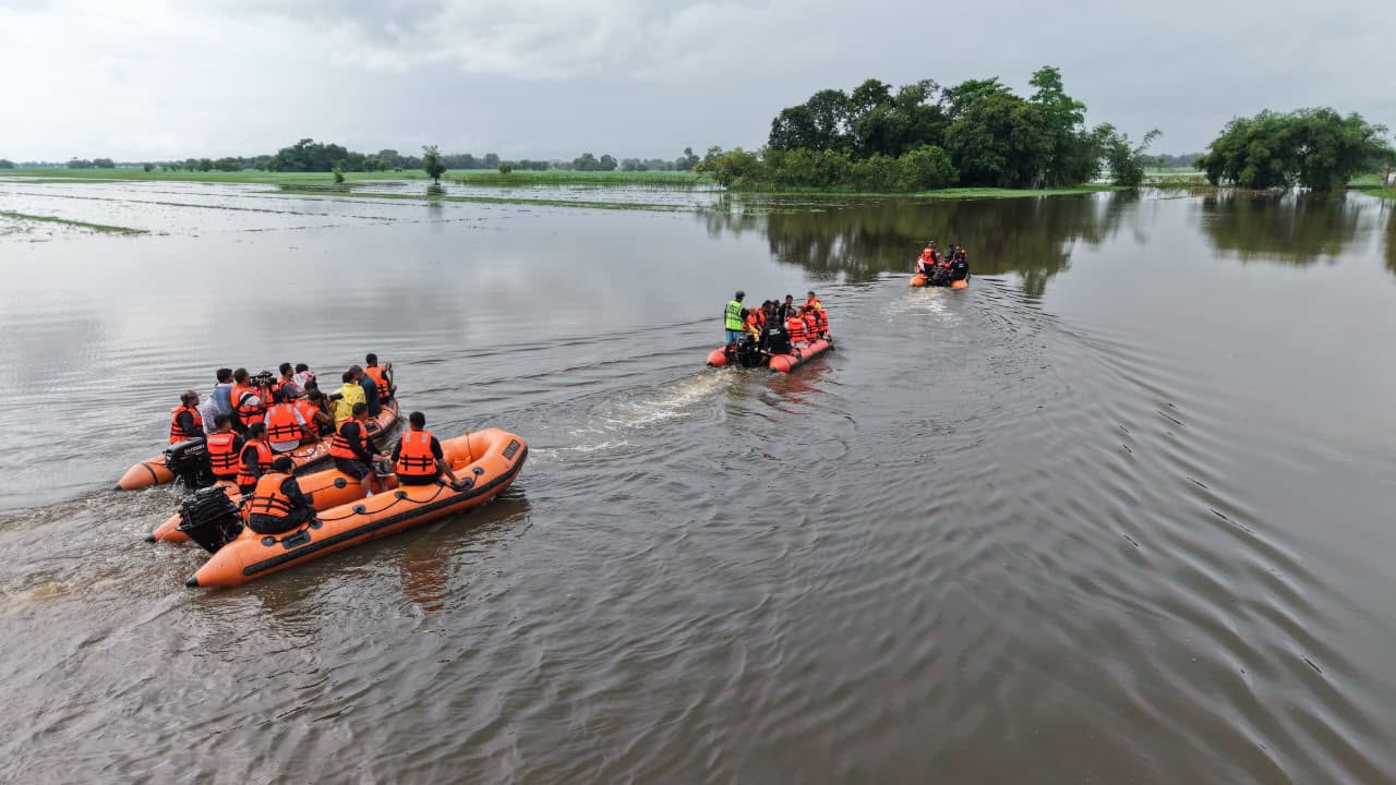 Flooding in Assam State in August 2026. Photo: Facebook/CMO Assam