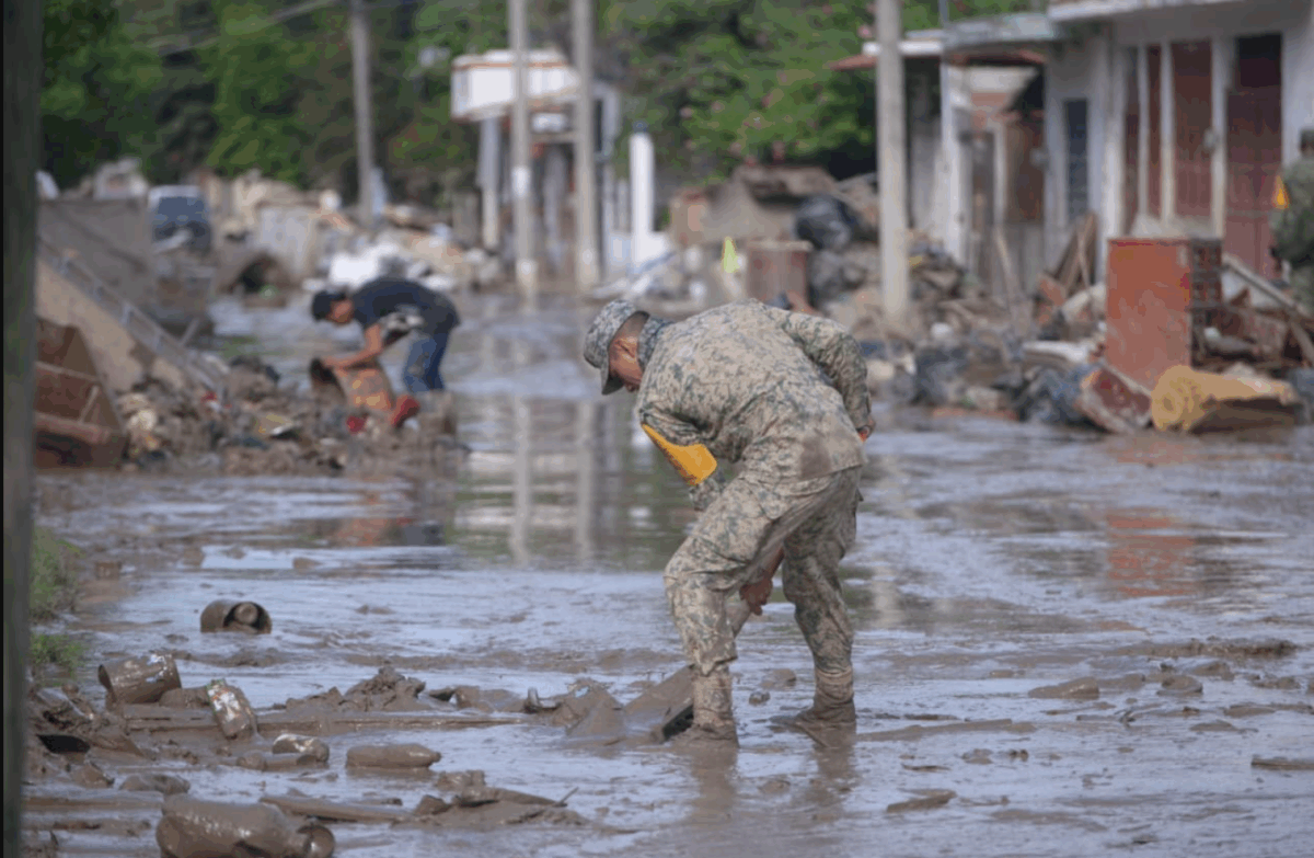 The effort to recover northern Veracruz. Image by Secretaría de Protección Civil de Veracruz.