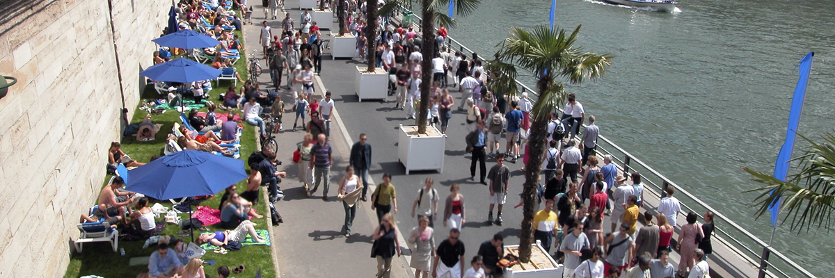 Paris plage in a heatwave